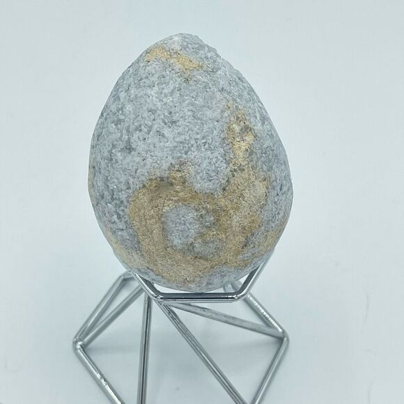 Celestine egg crystal carving stone points light blue 2.5” - Picture 2 of 11